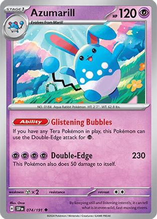 Azumarill 74/191 - [SV08 Surging Sparks]