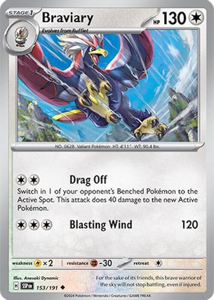 Braviary 153/191 - [SV08 Surging Sparks] Reverse Holofoil