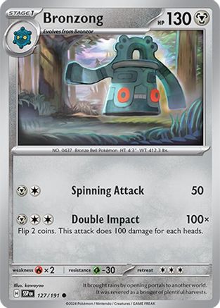 Bronzong 127/191 - [SV08 Surging Sparks] Reverse Holofoil