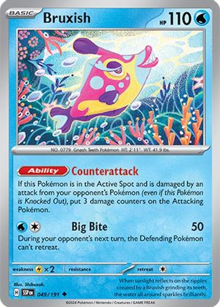 Bruxish 49/191 - [SV08 Surging Sparks] Reverse Holofoil