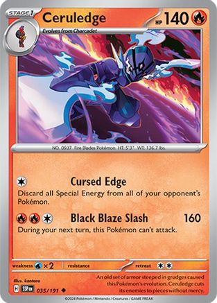 Ceruledge 35/191 - [SV08 Surging Sparks] Reverse Holofoil