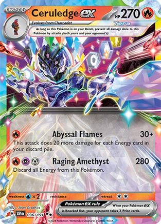 Ceruledge ex 36/191 - [SV08 Surging Sparks] Holofoil