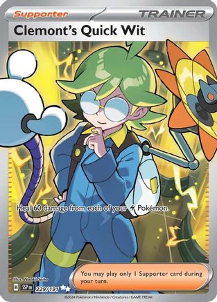 Clemont's Quick Wit 229/191 - [SV08 Surging Sparks] Holofoil