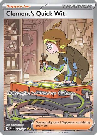 Clemont's Quick Wit 243/191 - [SV08 Surging Sparks] Holofoil