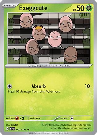 Exeggcute 2/191 - [SV08 Surging Sparks] Reverse Holofoil