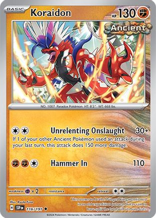 Koraidon 116/191 - [SV08 Surging Sparks] Reverse Holofoil