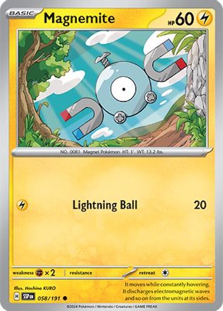 Magnemite 58/191 - [SV08 Surging Sparks] Reverse Holofoil