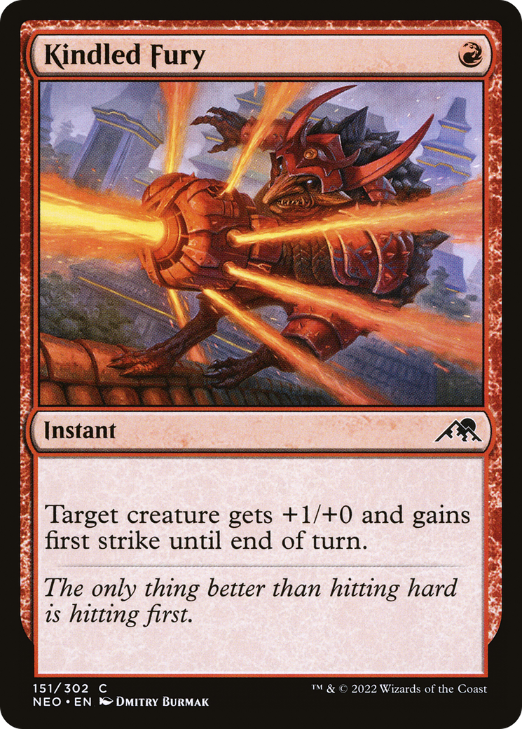 Kindled Fury (NEO-151) - [Kamigawa: Neon Dynasty] Foil