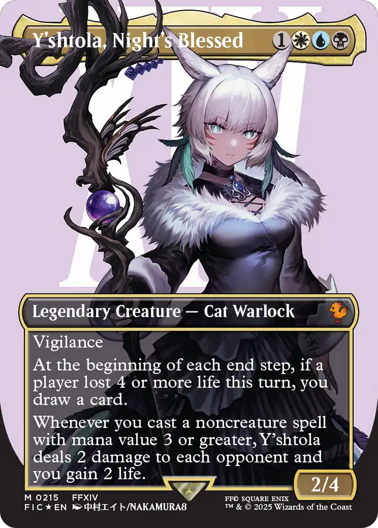 Y'shtola, Night's Blessed (FIC-215) - [Commander: FINAL FANTASY] (Borderless) Foil