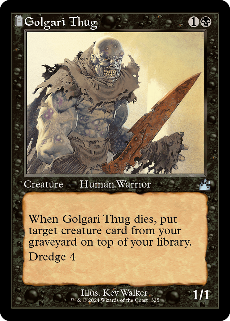 Golgari Thug (RVR-325) - [Ravnica Remastered]: (tombstone)
