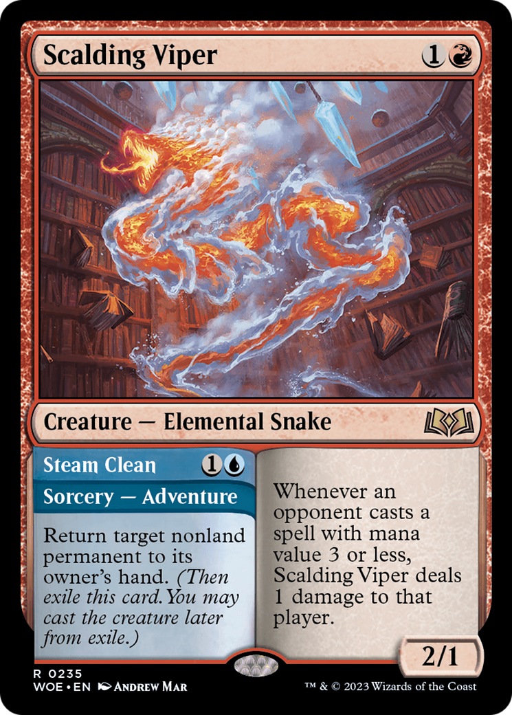 Scalding Viper (WOE-235) - [Wilds of Eldraine]