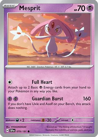 Mesprit 79/191 - [SV08 Surging Sparks] Reverse Holofoil