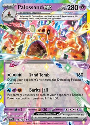 Palossand ex 91/191 - [SV08 Surging Sparks] Holofoil