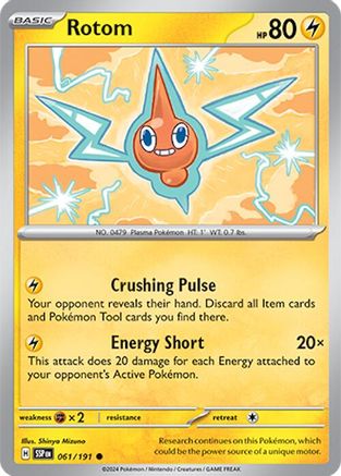 Rotom 61/191 - [SV08 Surging Sparks] Reverse Holofoil