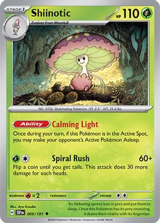 Shiinotic 9/191 - [SV08 Surging Sparks] Reverse Holofoil