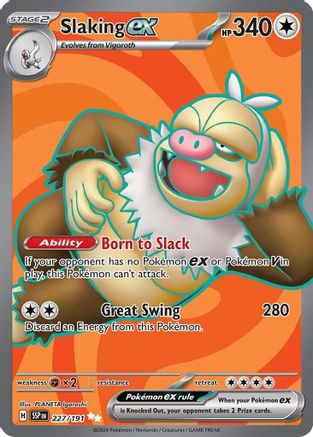 Slaking ex 227/191 - [SV08 Surging Sparks] Holofoil
