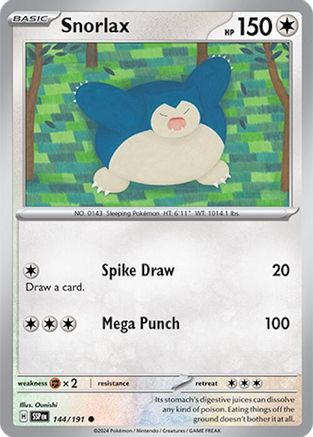 Snorlax 144/191 - [SV08 Surging Sparks]