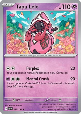 Tapu Lele 92/191 - [SV08 Surging Sparks] Holofoil