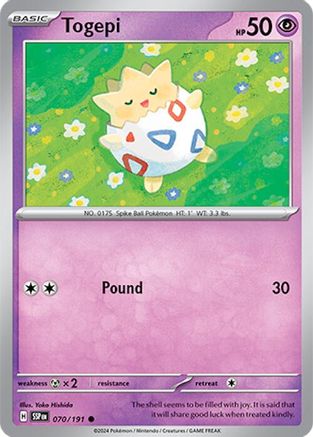 Togepi 70/191 - [SV08 Surging Sparks] Reverse Holofoil