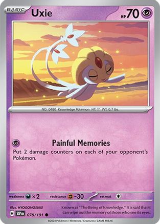 Uxie 78/191 - [SV08 Surging Sparks] Reverse Holofoil