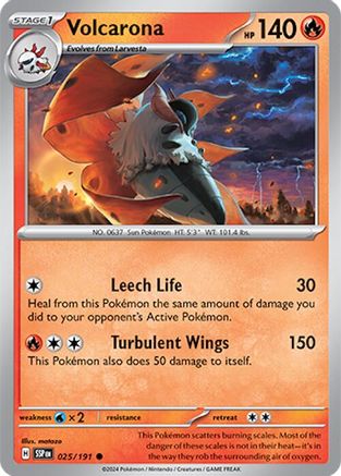 Volcarona 25/191 - [SV08 Surging Sparks]