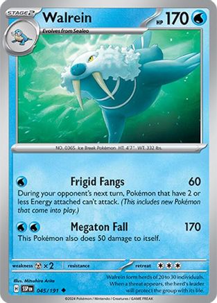 Walrein 45/191 - [SV08 Surging Sparks] Reverse Holofoil