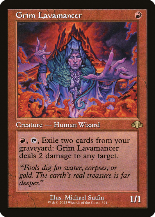 Grim Lavamancer (DMR-324) - [Dominaria Remastered] Foil