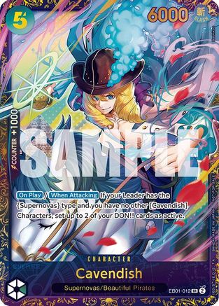 Cavendish (Treasure Cup 2024) (EB01-012) - One Piece Promotion Cards