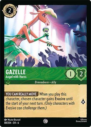 Gazelle - Angel with Horns (88/204)  - Azurite Sea