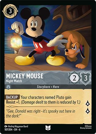 Mickey Mouse - Night Watch (187/204)  - Azurite Sea