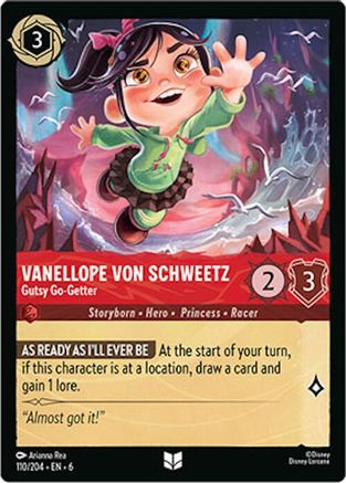 Vanellope von Schweetz - Gutsy Go-Getter (110/204) Cold Foil - Azurite Sea