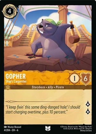 Gopher - Ship's Carpenter (4/204)  - Azurite Sea