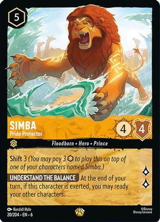 Simba - Pride Protector (20/204)  - Azurite Sea