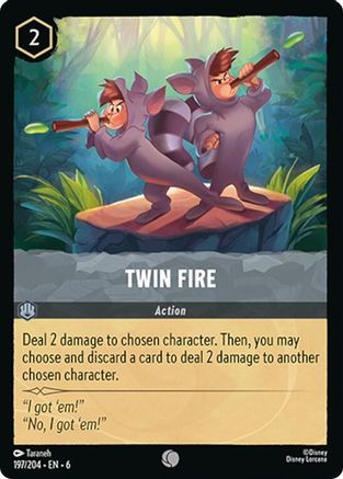 Twin Fire (197/204) Cold Foil - Azurite Sea