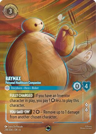 Baymax - Personal Healthcare Companion (Enchanted) (218/204) Holofoil - Azurite Sea