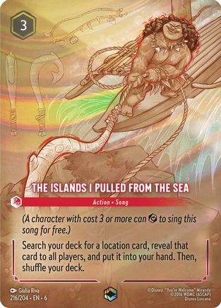 The Islands I Pulled From The Sea (Enchanted) (216/204) Holofoil - Azurite Sea