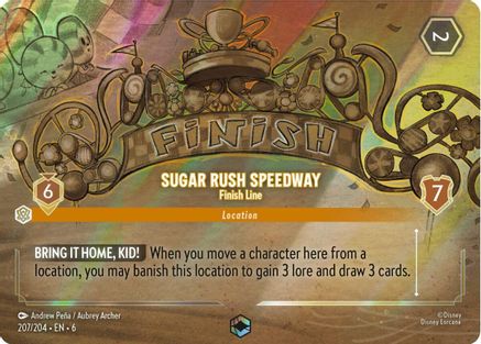 Sugar Rush Speedway - Finish Line (Enchanted) (207/204) Holofoil - Azurite Sea