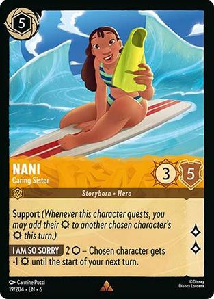 Nani - Caring Sister (19/204) Cold Foil - Azurite Sea