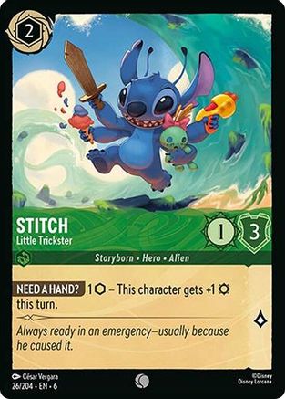 Stitch - Little Trickster (26/204)  - Azurite Sea