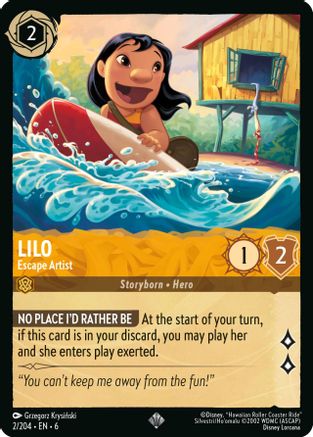 Lilo - Escape Artist (2/204) Cold Foil - Azurite Sea