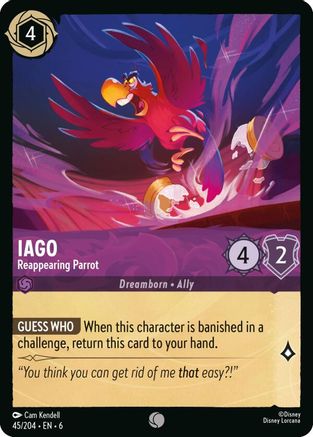 Iago - Reappearing Parrot (45/204)  - Azurite Sea