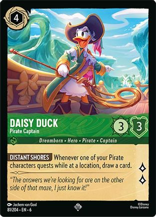 Daisy Duck - Pirate Captain (81/204)  - Azurite Sea