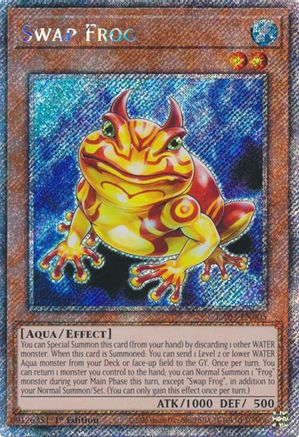 Swap Frog (Platinum Secret Rare) (RA03-EN005) - Quarter Century Bonanza 1st Edition