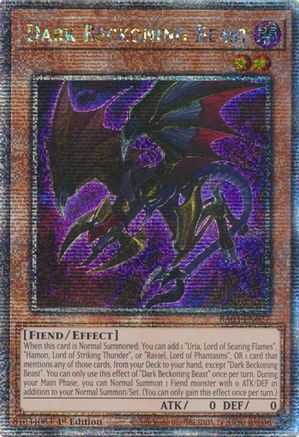 Dark Beckoning Beast (Quarter Century Secret Rare) (RA03-EN027) - Quarter Century Bonanza 1st Edition