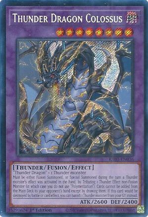 Thunder Dragon Colossus (Secret Rare) (RA03-EN036) - Quarter Century Bonanza 1st Edition