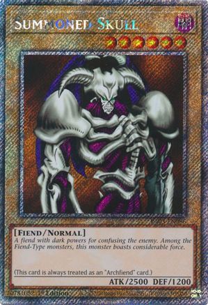 Summoned Skull (Platinum Secret Rare) (RA03-EN086) - Quarter Century Bonanza 1st Edition