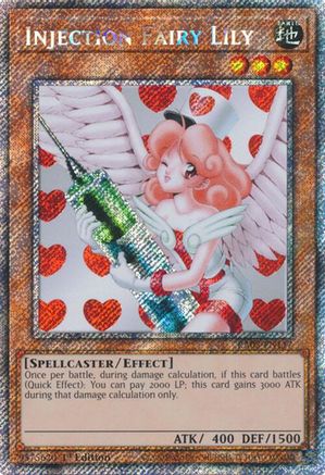 Injection Fairy Lily (Platinum Secret Rare) (RA03-EN117) - Quarter Century Bonanza 1st Edition