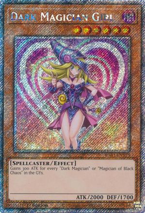 Dark Magician Girl (Platinum Secret Rare) (A) (RA03-EN123) - Quarter Century Bonanza 1st Edition