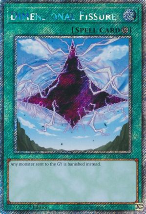 Dimensional Fissure (Platinum Secret Rare) (RA03-EN163) - Quarter Century Bonanza 1st Edition