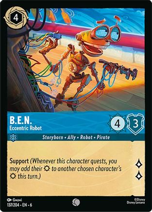 B.E.N. - Eccentric Robot (137/204) Cold Foil - Azurite Sea